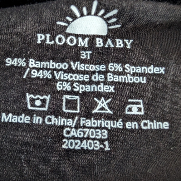 ❤️2/$20❤️ Ploom Baby Blacl Bamboo Tee - Picture 3 of 4